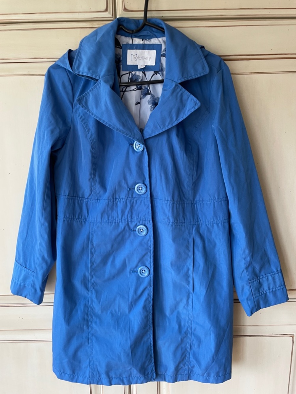 Relativity Vibrant Blue Single-Breasted Coat